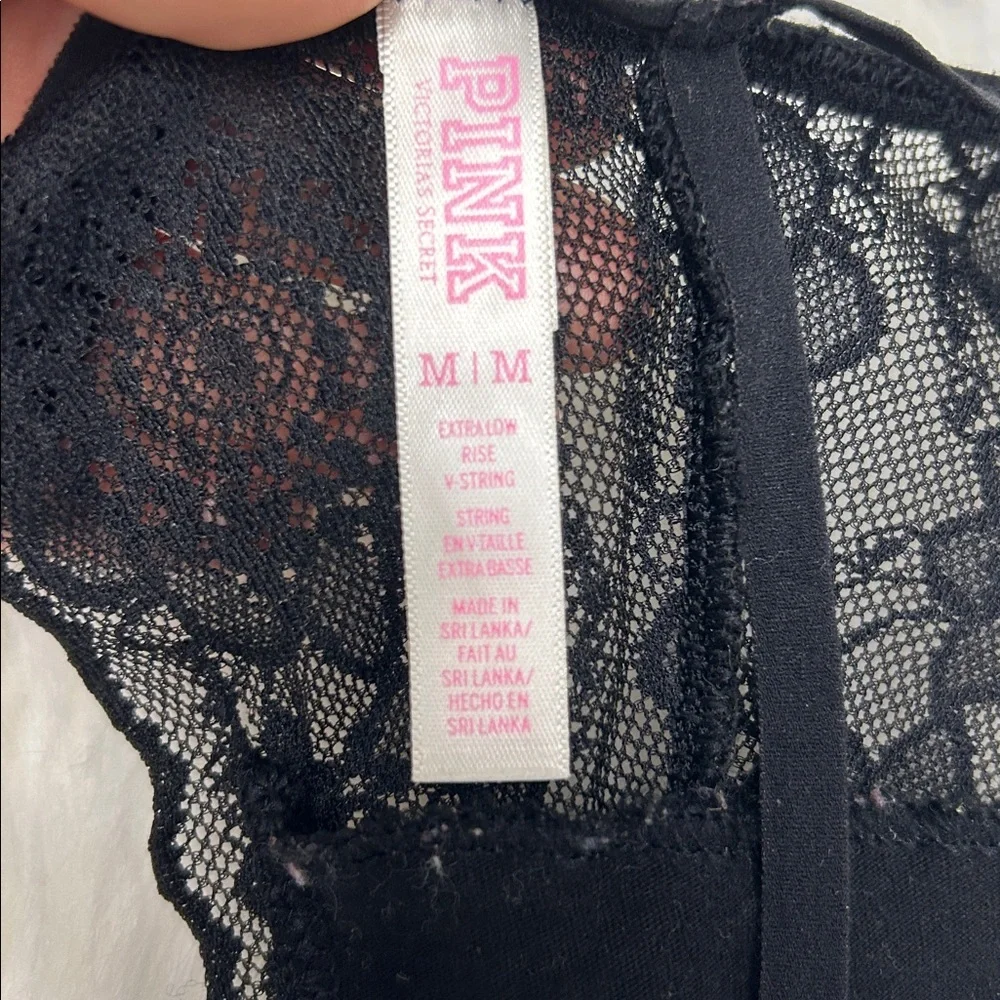 2015 PINK Victoria's Secret Extra Low Rise V String Thong Panty M